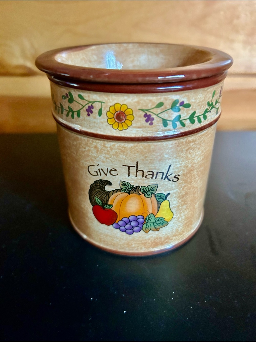 Give Thanks Harvest Ceramic Wax Melter  Vessel